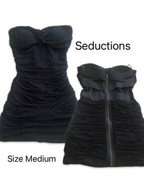 NWOT: SEDUCTIONS Strapless Mesh Cut Out Mini Dress - Brand New! 💃 Body-Con